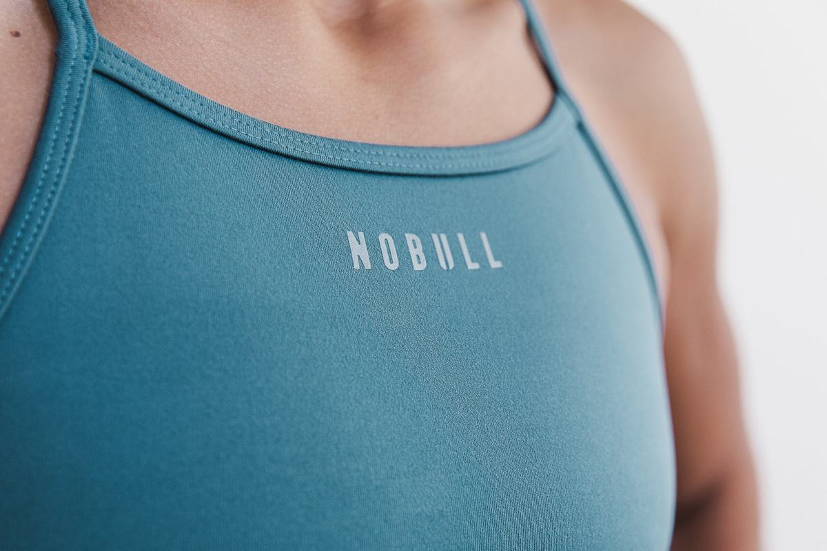 Nobull High-Neck Matte Women's Sports Bras Deep Lavender | Australia (UV4376)